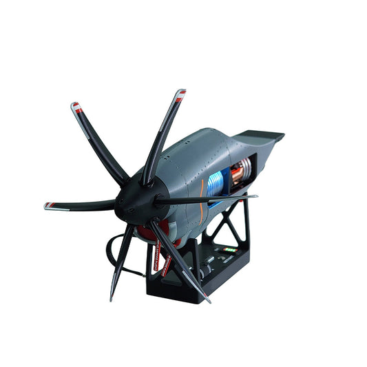 1/6 Scale C130 FMD 3D-Printed Variable-Pitch Turboprop Engine Model, STEM Educational Tool