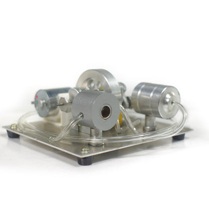 DIY Assembly Steam Engine Kit Model Science Experiment with Electric Generator