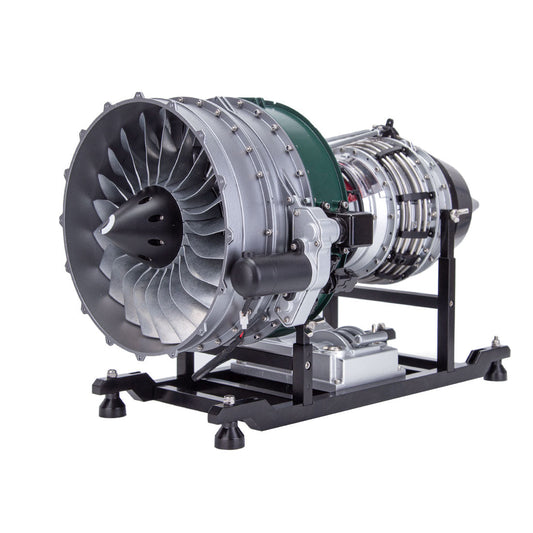 Turbofan Engine Model Kit that Works - Build Your Own Turbofan Engine - TECHING 1/10 Full Metal Dual-Spool Turbofan Engine Aircraft Jet Engine Model 1000+Pcs