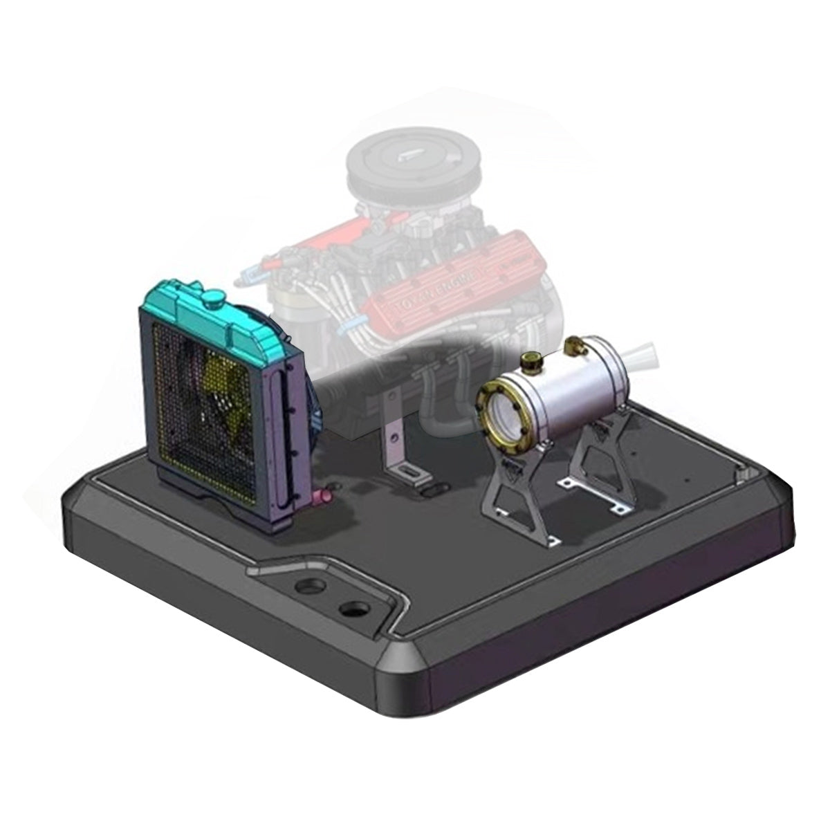 Upgraded Stand for TOYAN V8 FS-V800WGPC Engine Model