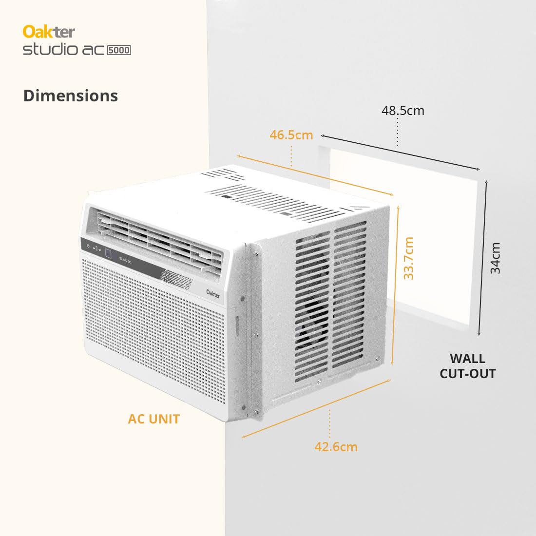 Oakter 0.5 Ton Inverter Studio AC 5000