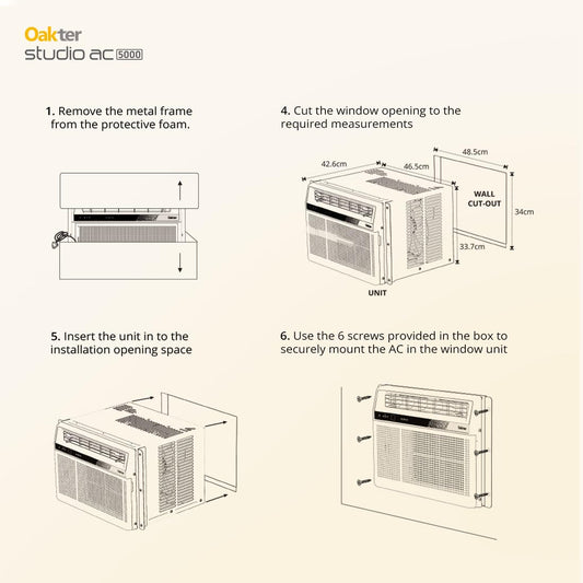 Oakter 0.5 Ton Inverter Studio AC 5000