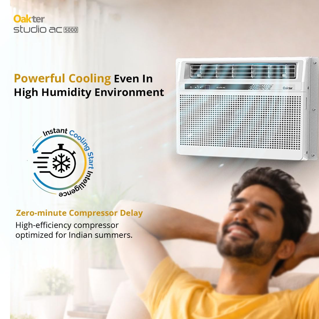 Oakter 0.5 Ton Inverter Studio AC 5000