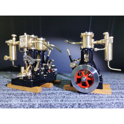 KACIO LS2-14 2 Cylinders Reciprocating Retro Steam Engine Model for Model Ship Model Boat Above 80cm