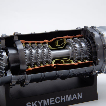 SKYMECHMAN 1/18 WS-15 Turbofan Engine Model Kit-Build Your Own Turbofan Engine that Works