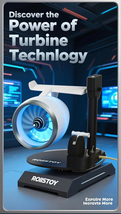 Turbo Jet Engine Desktop Fan High-Speed Cooling with Futuristic Design