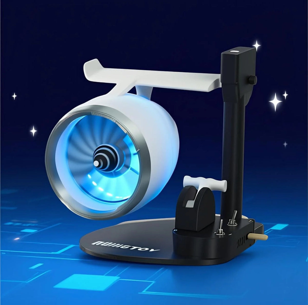 Turbo Jet Engine Desktop Fan High-Speed Cooling with Futuristic Design