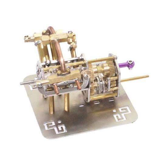 Mini V4 Steam Engine Model with Reverse Gearbox Toy Creative Gift