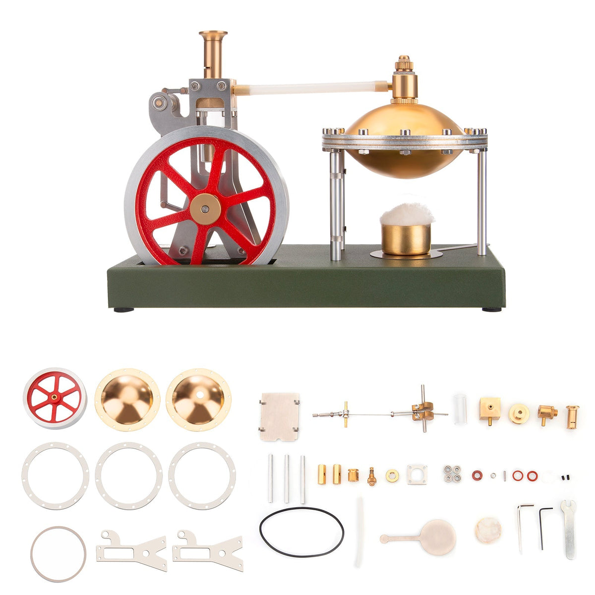 ENJOMOR DIY Hero's Steam Engine Kit with Boiler